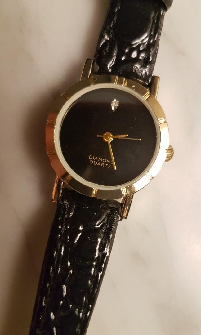 Diamond Quartz Women Dress Watch with Genuine Diamond Brand New