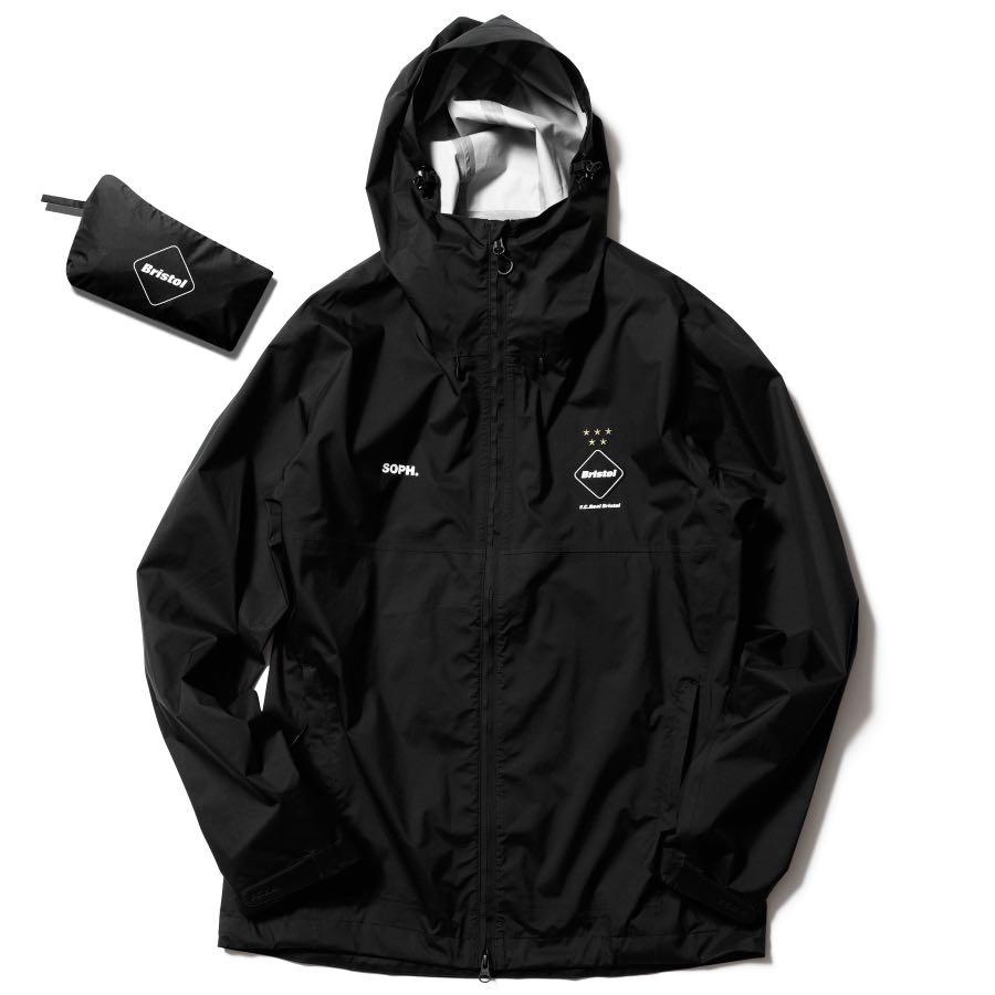 M 新品 FCRB 19SS RAIN JACKET BLACK