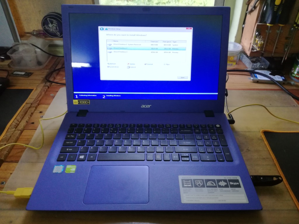Format Windows 10 Offices Adobe Acer Aspire E5 Repair Baiki Format Upgrade Macbook Air Pro Imac Pc Laptop Screen Led Lcd Retina Adapter Ssd M 2