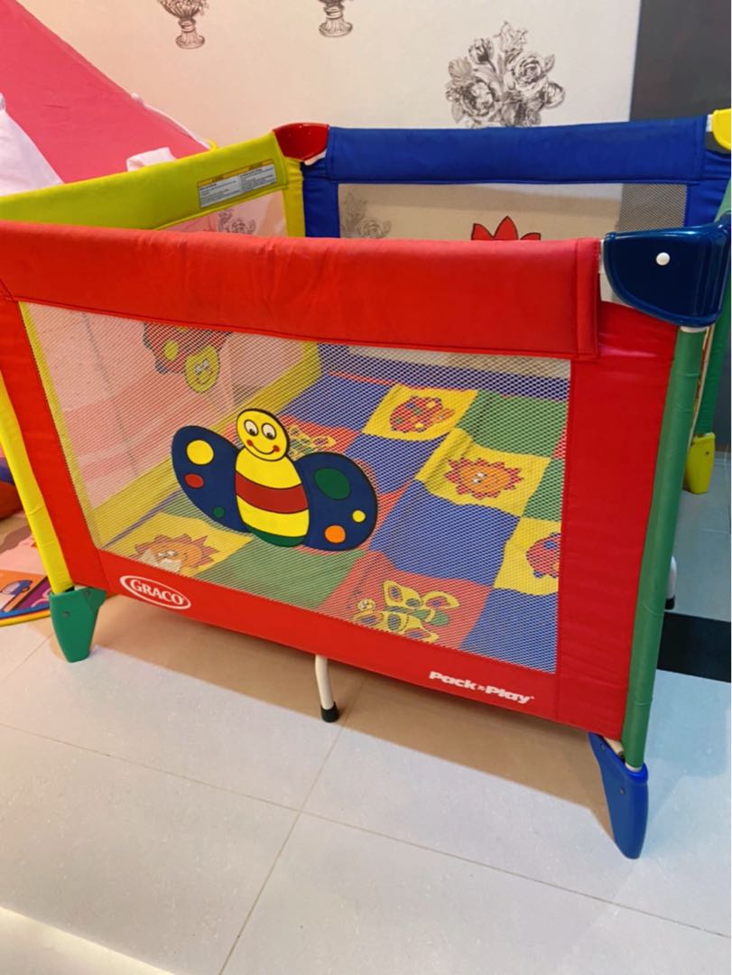 Graco Playpen Square Babies Kids Infant Playtime on Carousell