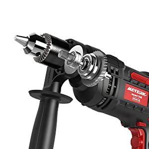 Meterk 1/2 Inch Corded Drill 850W, 3000RPM Dual Switch Between