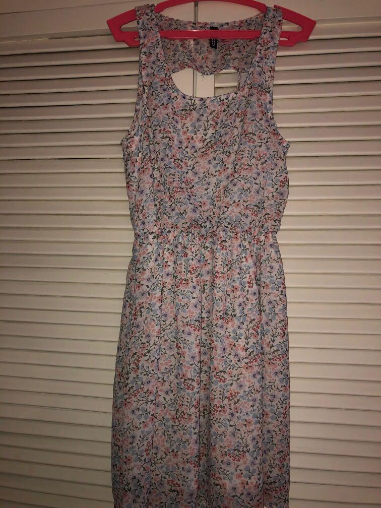 h&m backless dress