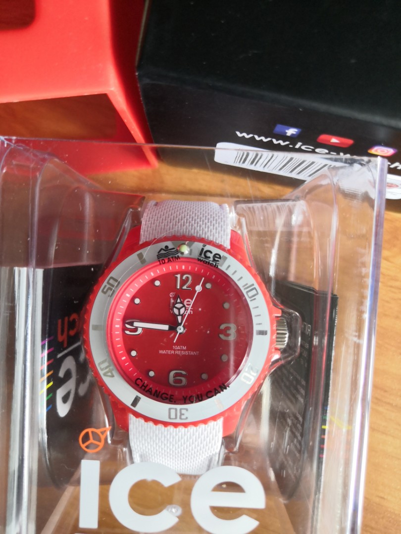 Ice Watch Original Red White Luxury Watches on Carousell