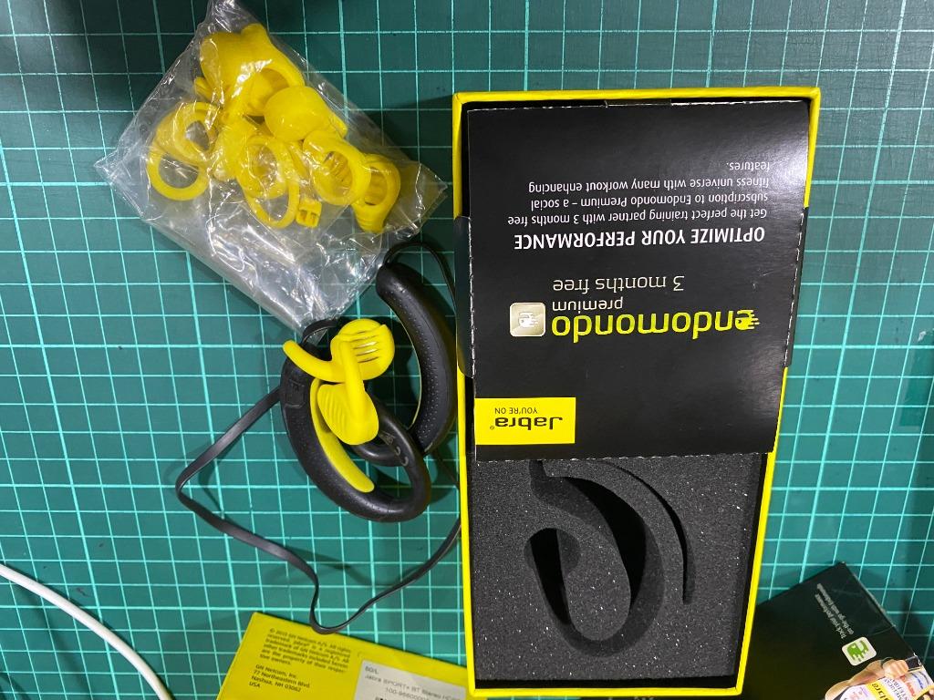 Jabra Sport Wirelss plus (Category: Earphones) located in Manila. Submitted by raintan888 (Listing ID 1003679444, Image 2). Description: preowned jabra sport wireless+ Some key features >Wireless >Bluetooth > World class wireless performance that easily controls music and phone calls via the headset buttons > Tested against US Military standards for rain, shock and dust resistance >7 sizes of silicone eargels to ensure a secure fit and optimal so