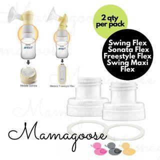 Maymom Adapter for Medela Flex Connector and Sonata Breast Pump with wide mouth bottle