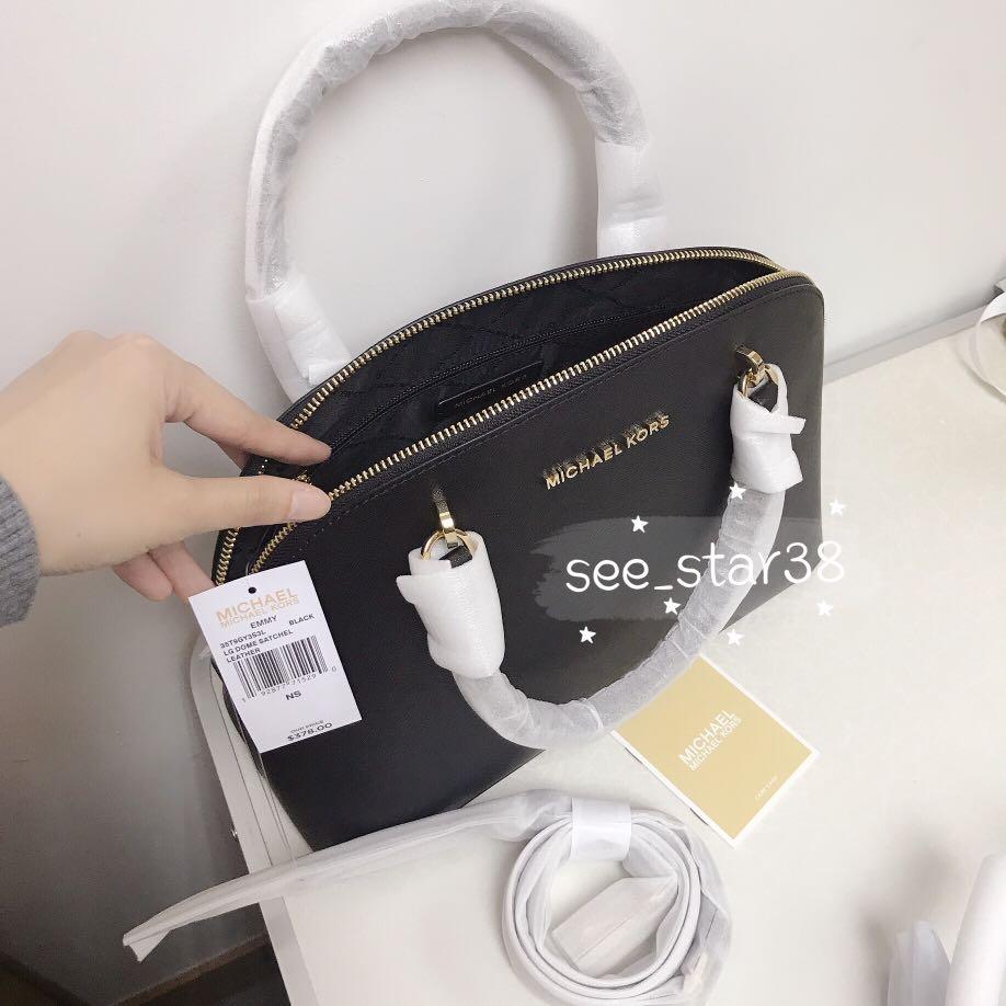 Michael michael kors emmy shop large saffiano leather dome satchel