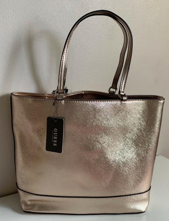 NEW GUESS BALDWIN PARK ROSE GOLD LARGE SHOPPER SATCHEL TOTE BAG PURSE Women s Fashion Bags Wallets Tote Bags on Carousell