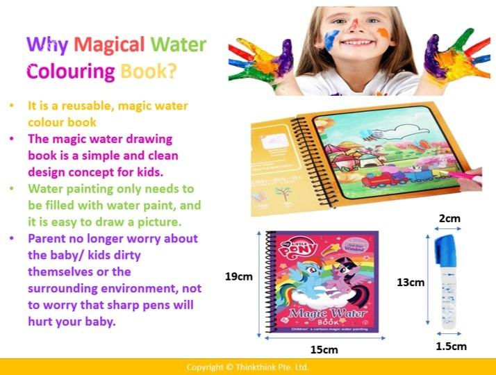 Magical Water Drawing Book / Colouring Book For Kids, Hobbies ...