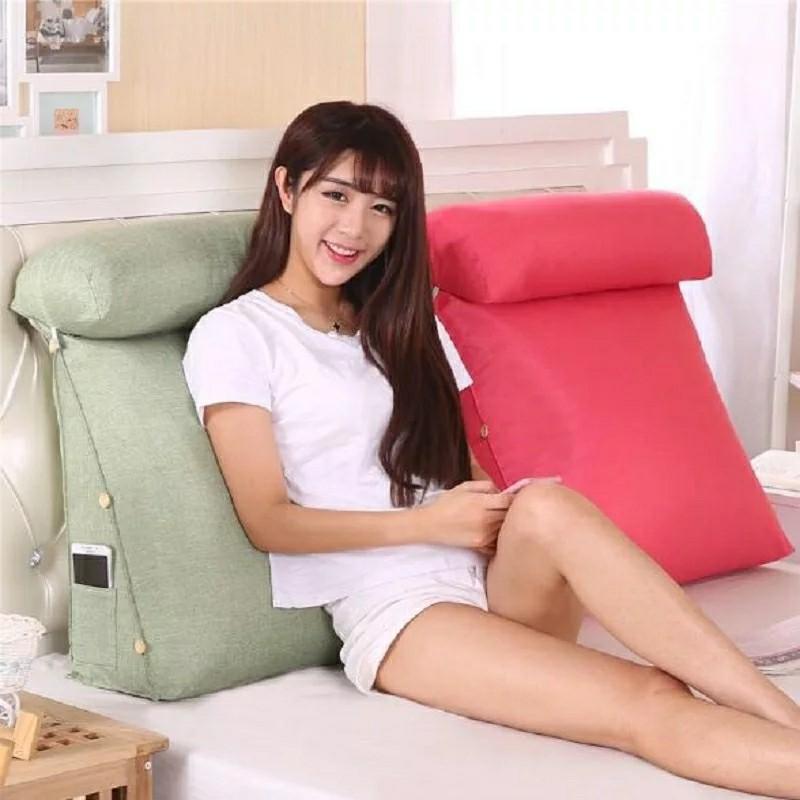 Backrest Lounger Pillow Cushion Support Bedrest Bed Reading Back Rest Sofa Chair 