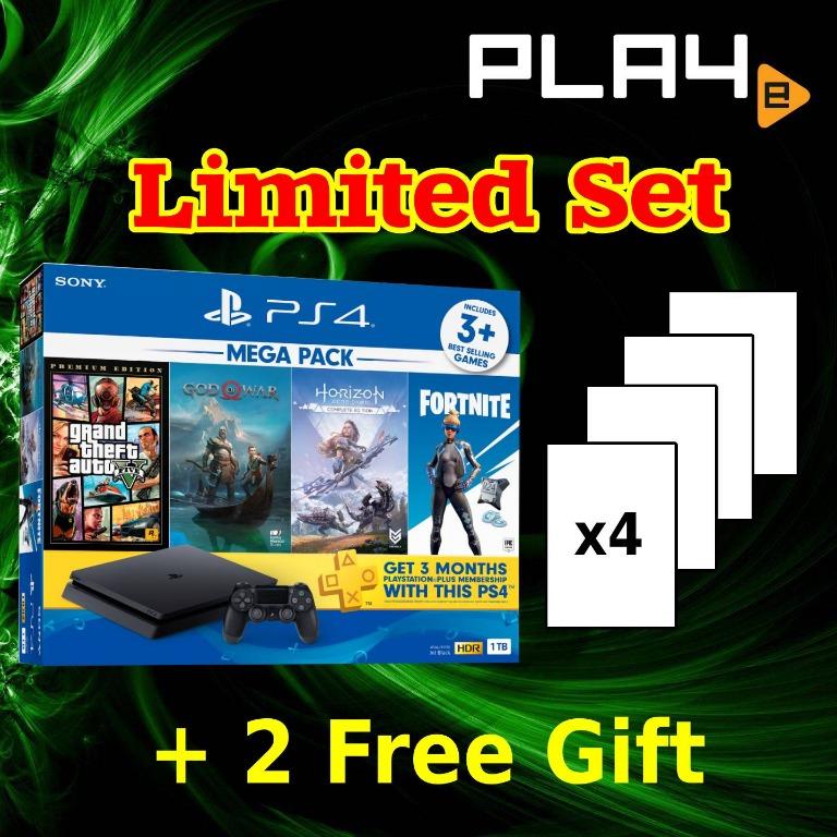 PLAY-E Exclusive PS4 Local 2019 Mega Pack #2 1TB Console Games
