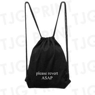 Please revert ASAP Drawstring Bag