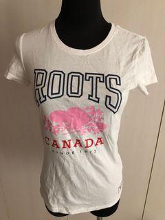 Roots 白色短袖T