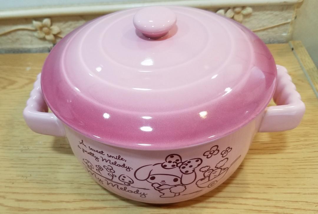 sanrio melody ceramic bowl 陶瓷碗, 廚房用具 - Carousell
