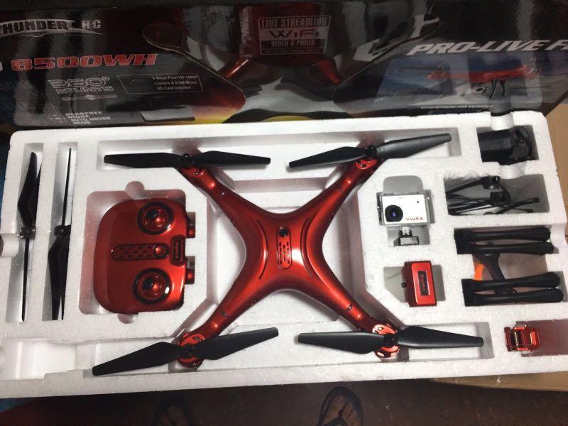 Syma Sky Thunder RC HD 8500WH Drone 4.5 Ch 2.4GHZ WiFi Live Stream