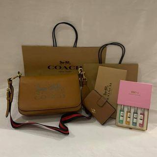 Take all authentic coach bag with wallet and perfume ready to ship