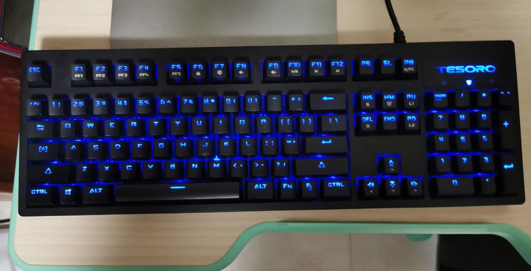 Excalibur Computer Tesoro Excalibur V2 (Backlit Blue Color) Full Mechanical Keyboard ...