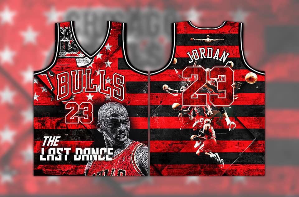 Chicago Bulls Jersey Sublimation Design