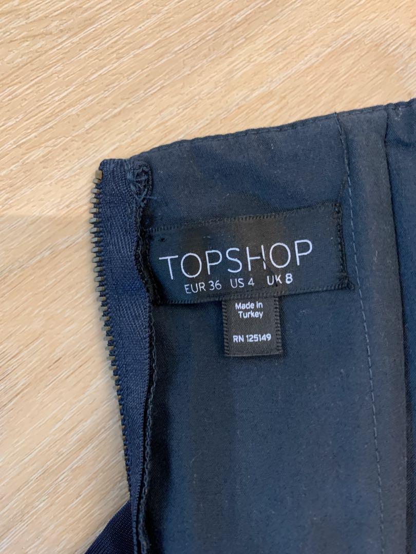 Topshop blue jumpsuit clearance