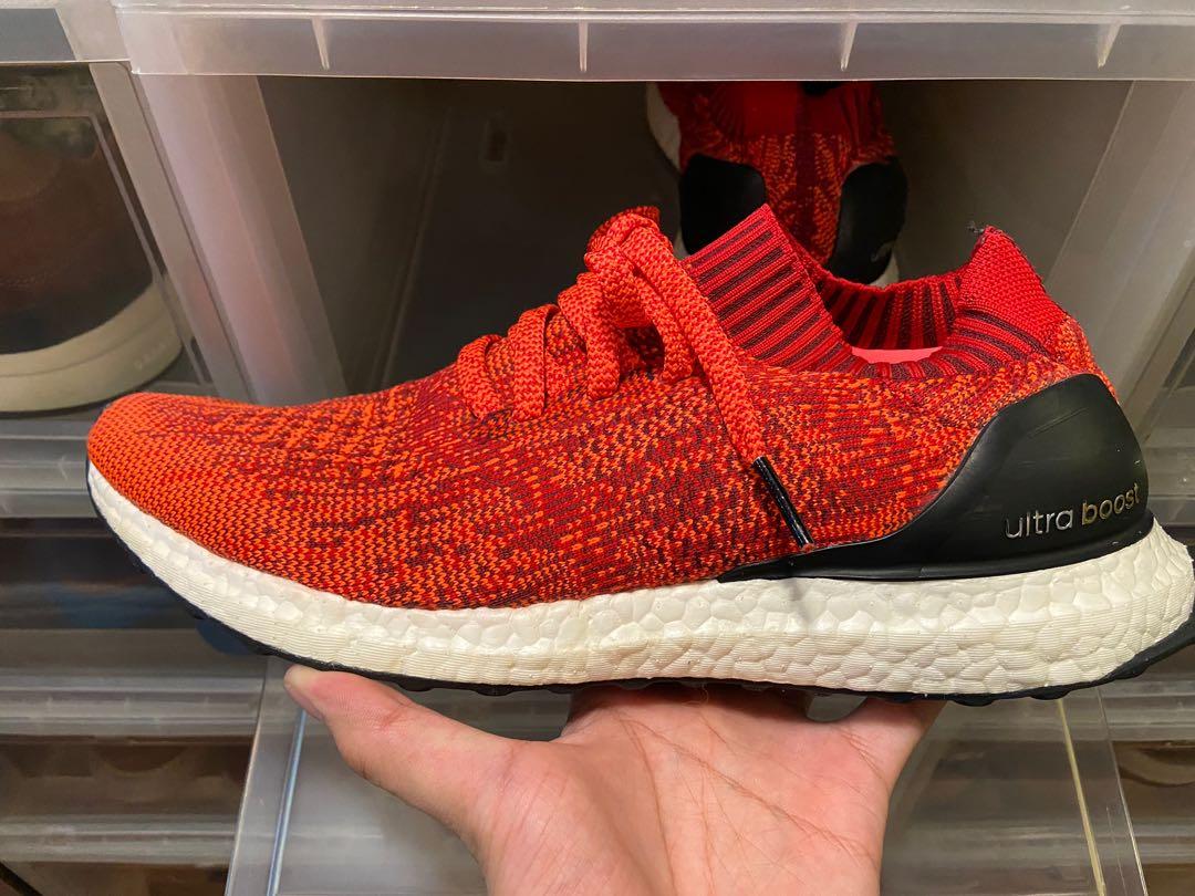 ultra boost uncaged solar red