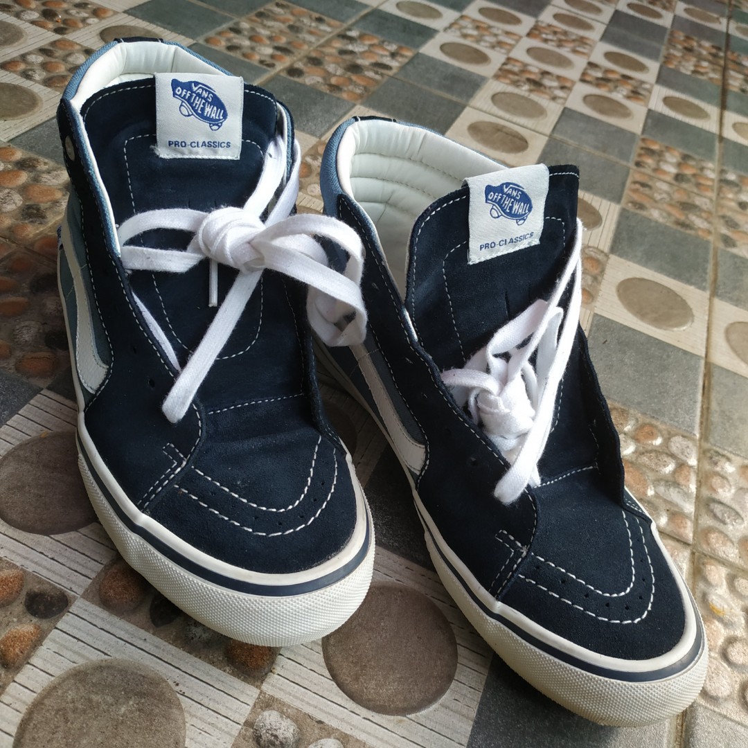 vans sk8 hi navy pro