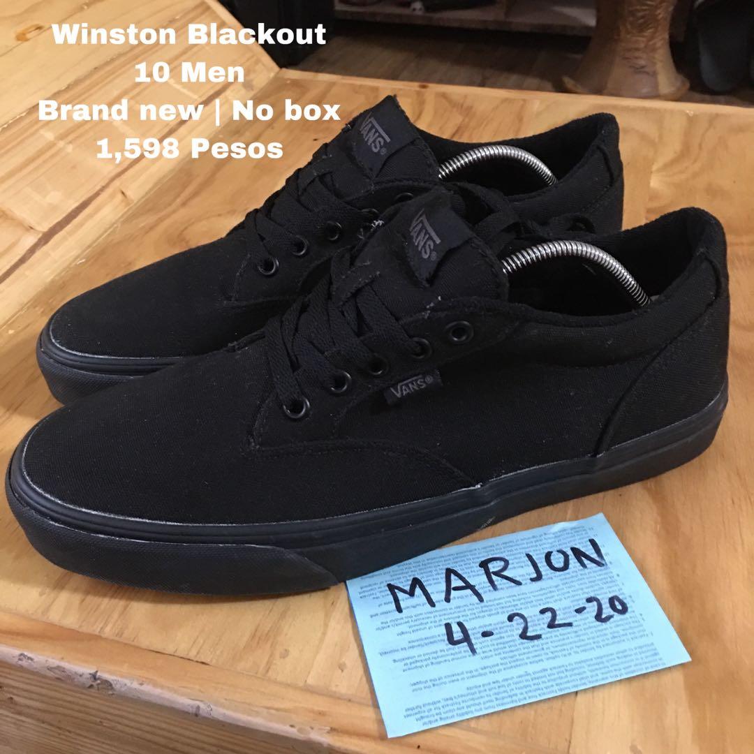 Vans Winston Triple Black, Men's Fashion, Footwear, Sneakers on