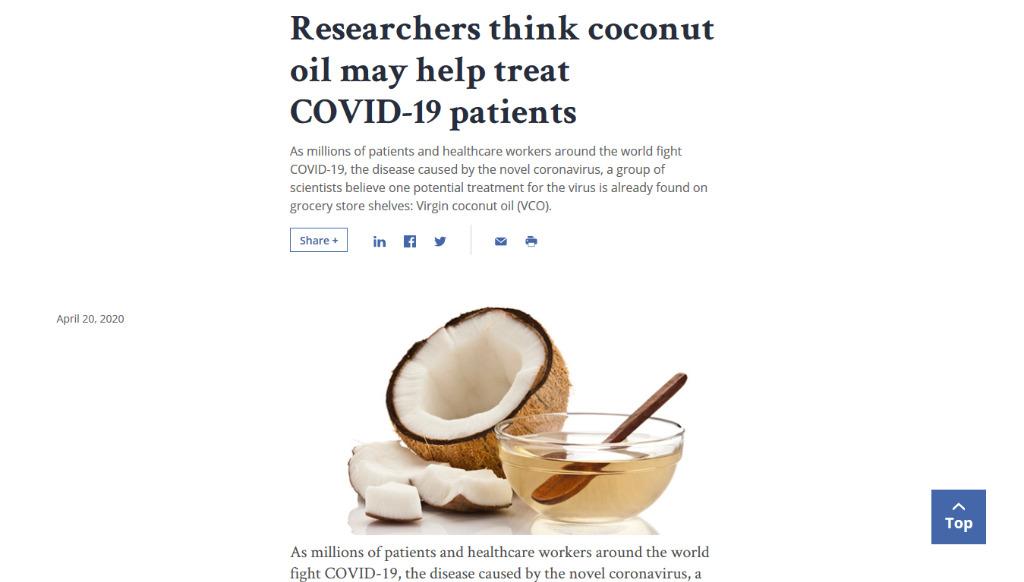Virgin coconut oil (Category: Fresh Produce) located in Manila. Submitted by jaycyne.lorzano (Listing ID 1003755627, Image 2). Description: DOST to study benefits of virgin coconut oil on COVID-19 patients. Boost your immune system by taking virgin coconut oil 1-3 tbsps. per day. #virgincoconutoil.