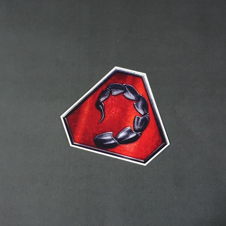 Waterproof Pop Culture Luggage Laptop Misc Sticker Strategy Game Gaming Electronic Arts Westwood Studios Command Conquer C C Brotherhood Of Nod Scorpion Tail Logo Emblem Flag Kane Design Craft Others On