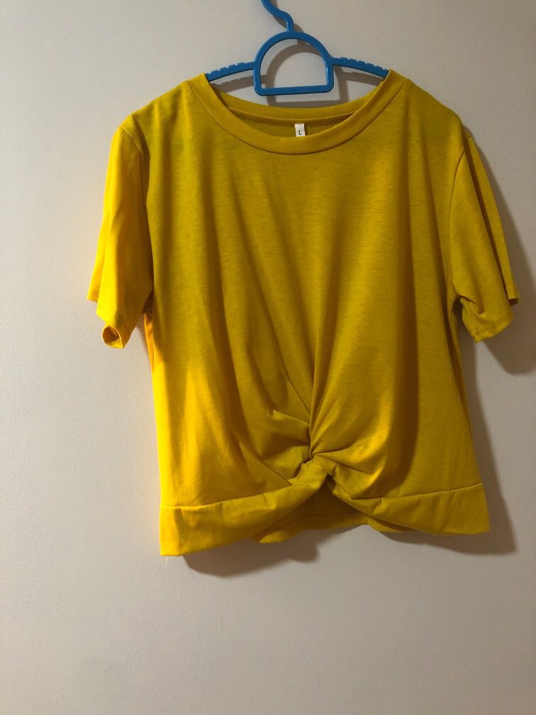 tie front yellow top