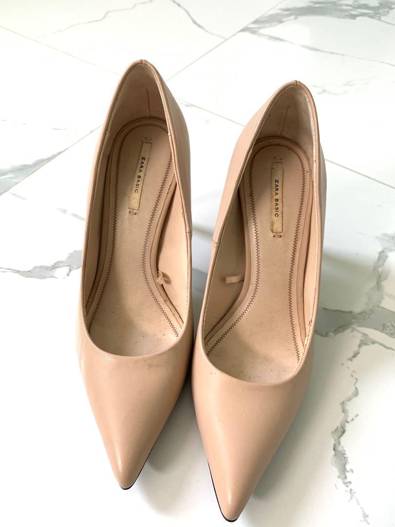 zara nude heels