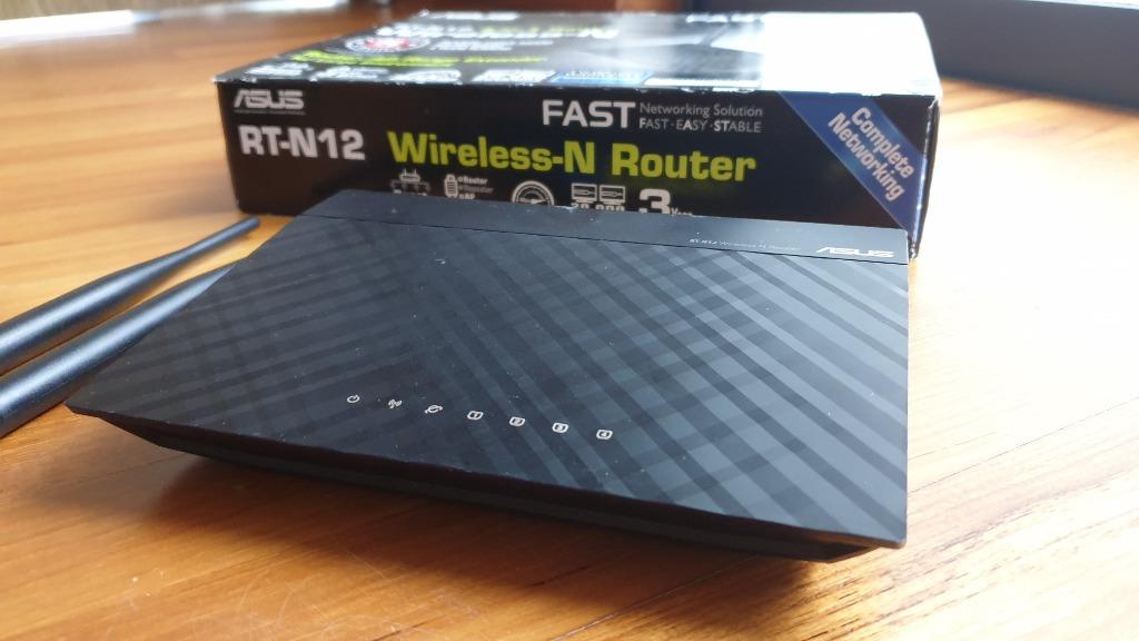 Asus Router Rt N12 300mbps Access Point Range Extender Electronics Computer Parts Accessories On Carousell