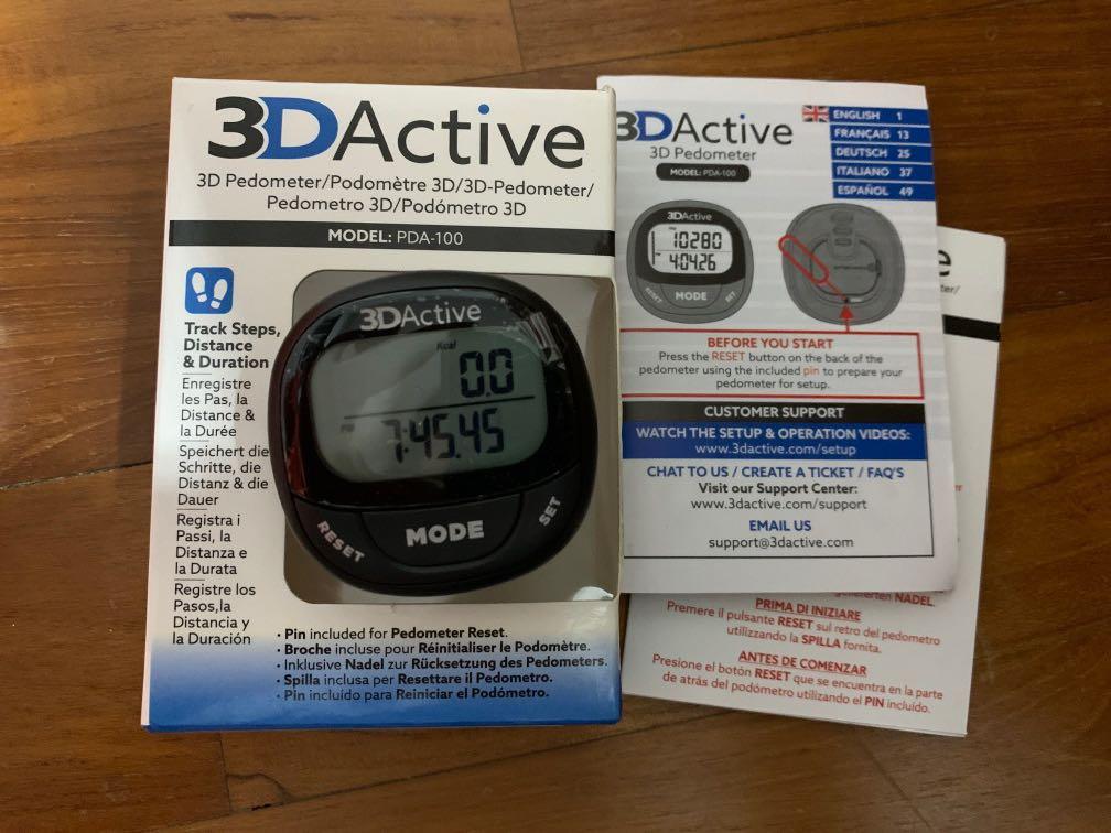3d Active Pedometer Sports Sports Games Equipment On Carousell