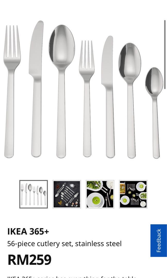 56 X Ikea 365 Cutlery Kitchen Appliances On Carousell