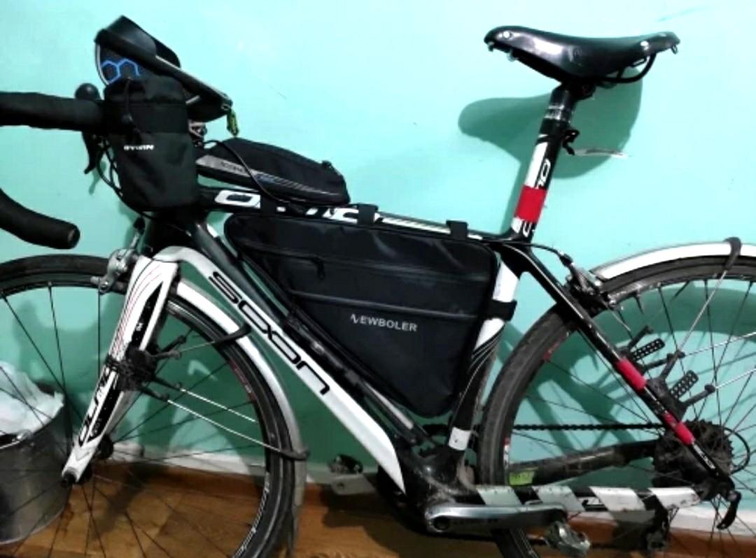 Bag NEWBOLER Large Bicycle Triangle Bag Bike Frame Front Tube Bag
