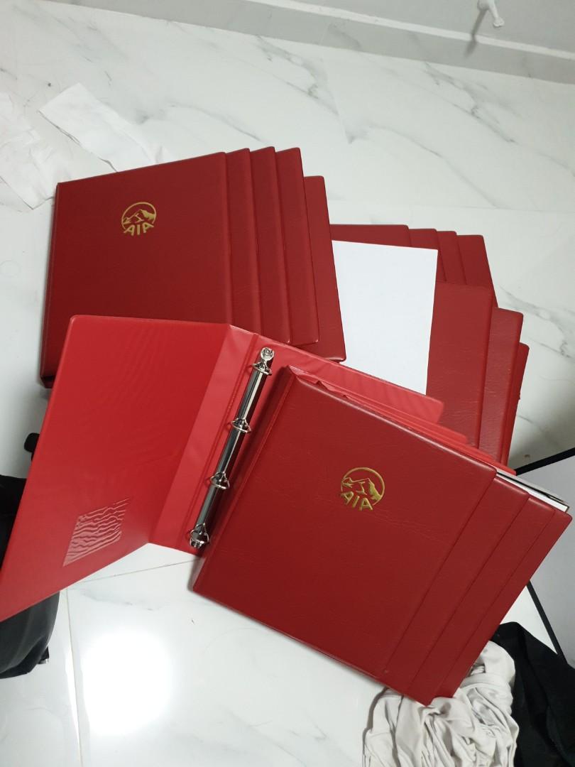 AIA HIGH END FOLDER WITH PLASTIC DIVIDERS, Hobbies & Toys, Stationery