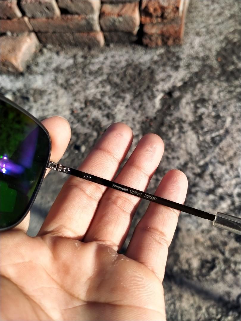 American Optical 20KGP SKYMASTER AVIATOR Sunglasses AO U.S.A U.S Army Military Pilot Sunglasses Size 54 20