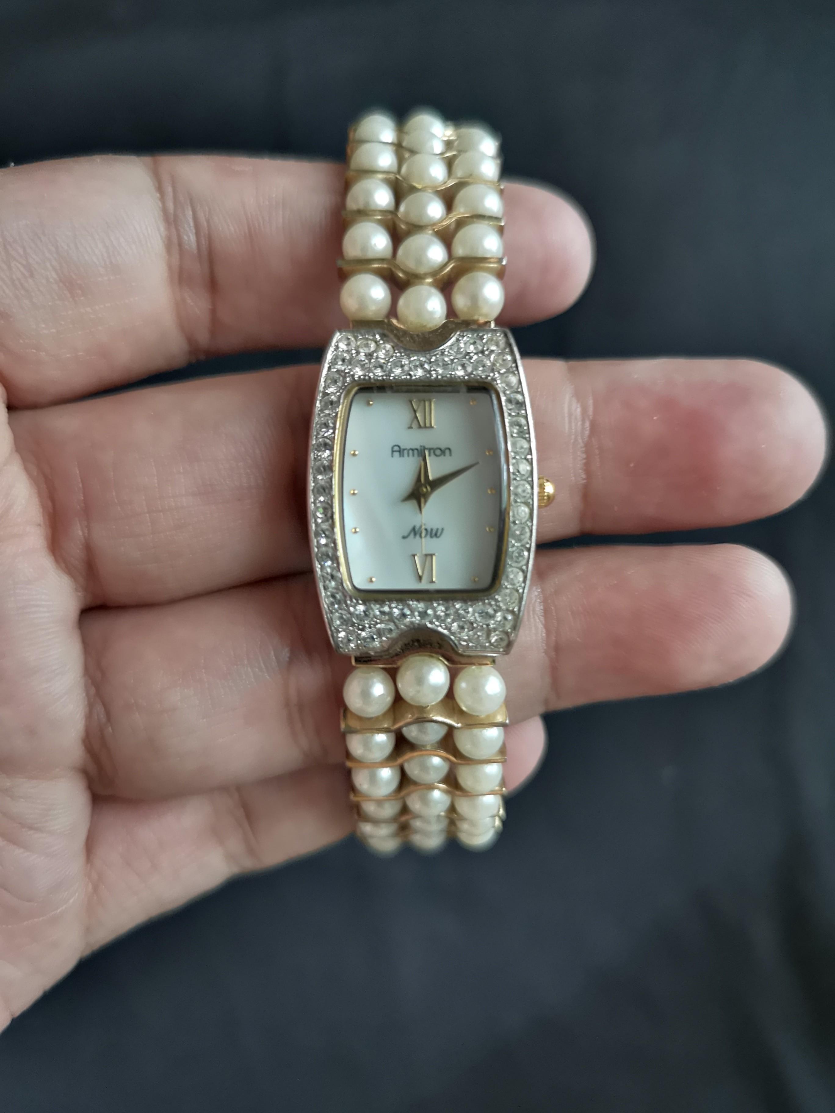 armitron mother of pearl watch