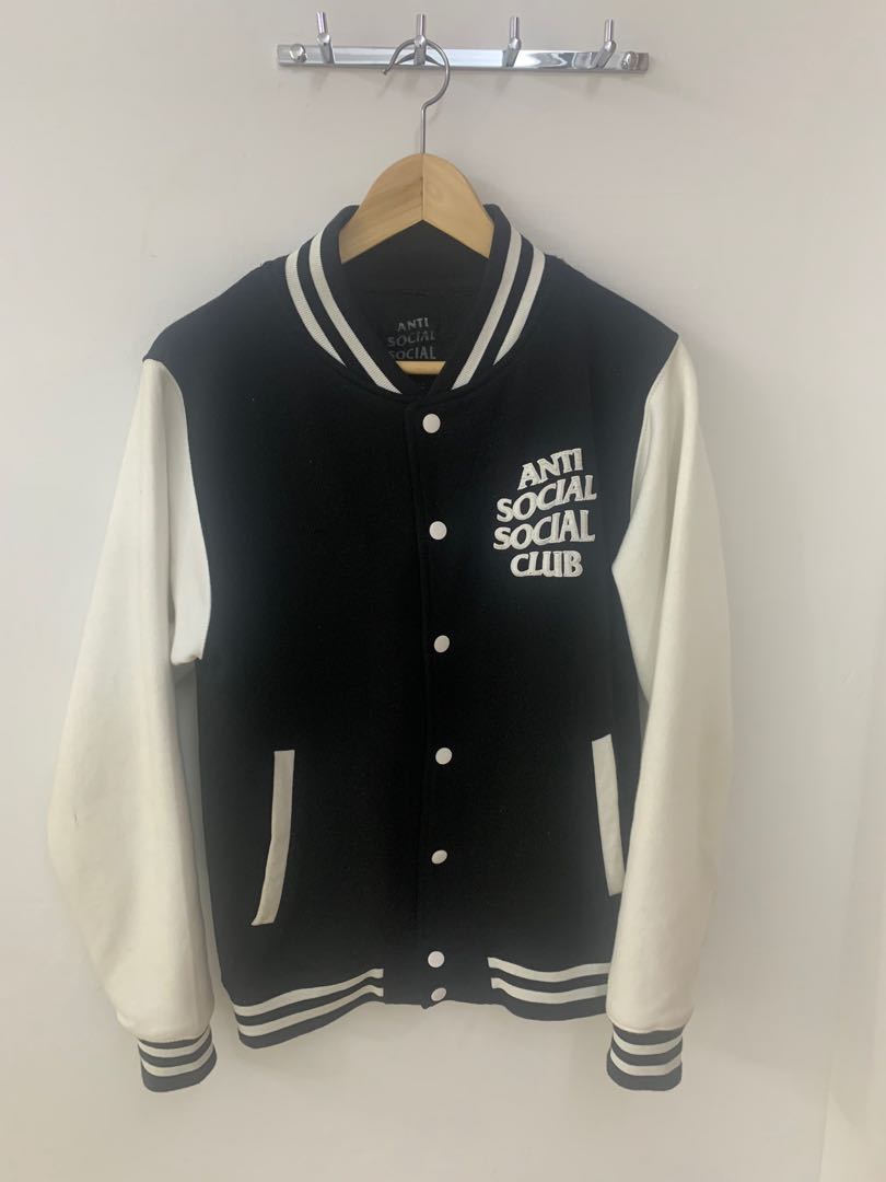 assc letterman dropout varsity bomber jacket Men s Fashion Coats