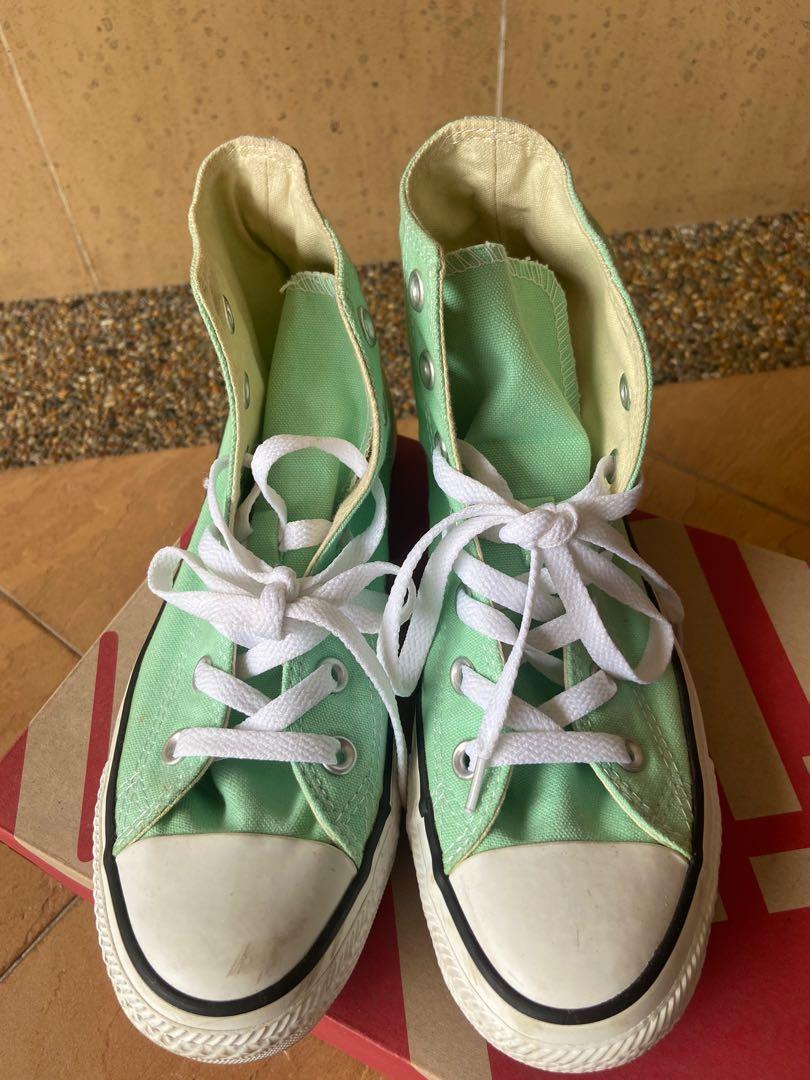 Tiffany blue converse high tops deals