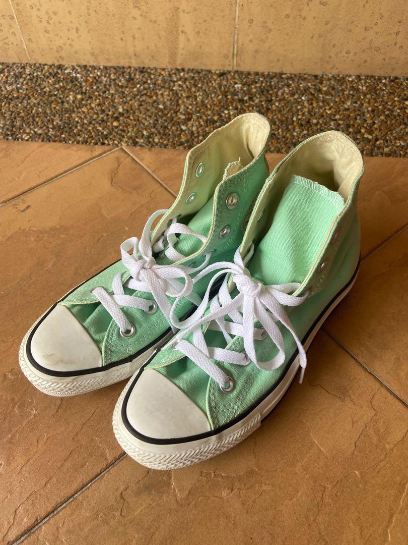 Tiffany blue converse high tops hotsell
