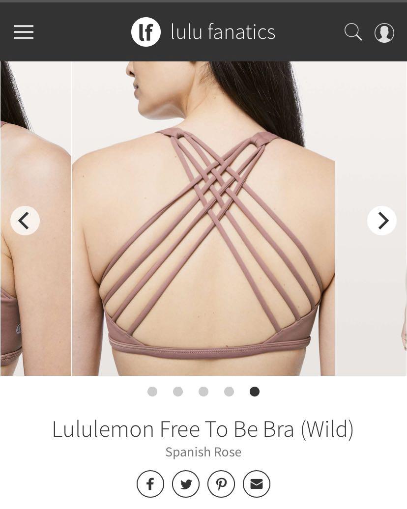 Lululemon Free To Be Bra Wild, Women's Fashion, Activewear on Carousell