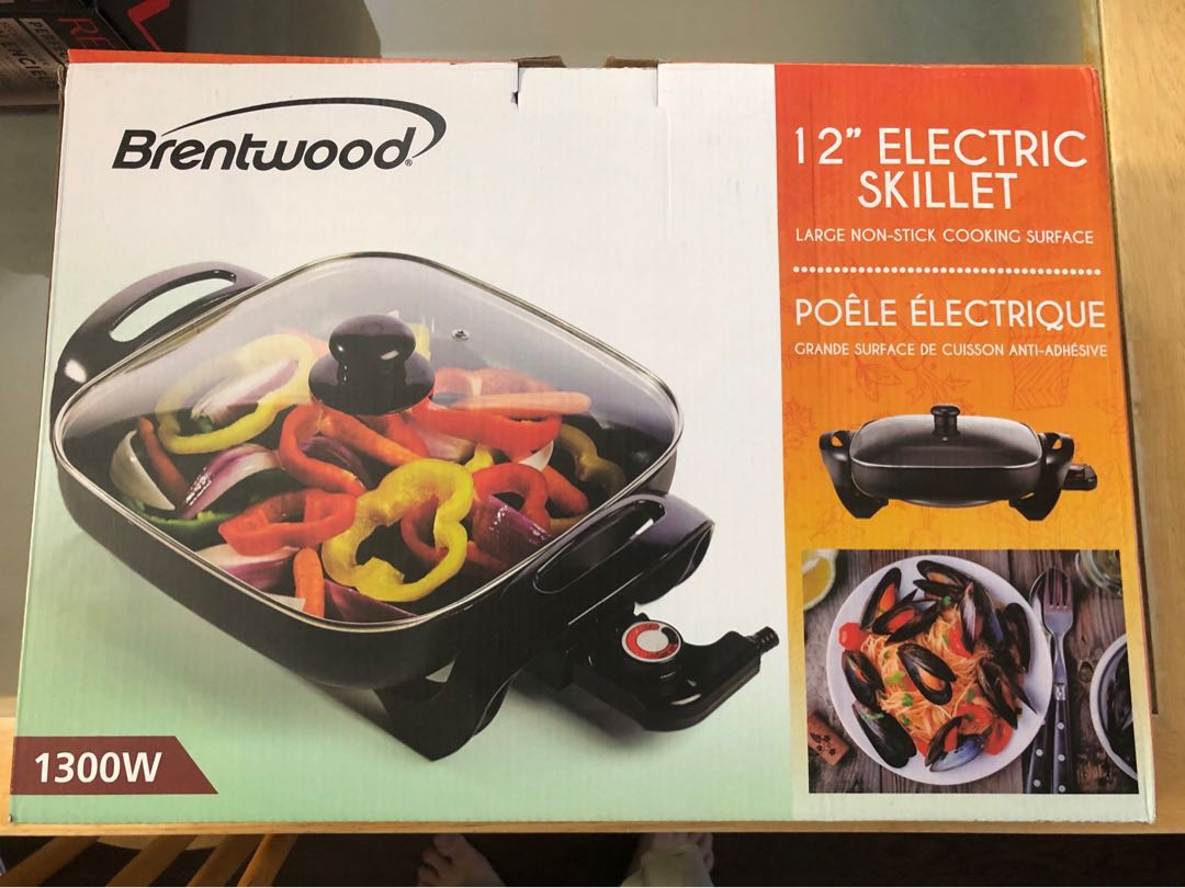Brand New in box Brentwood 12” Non-stick Electric.  Skillet  30