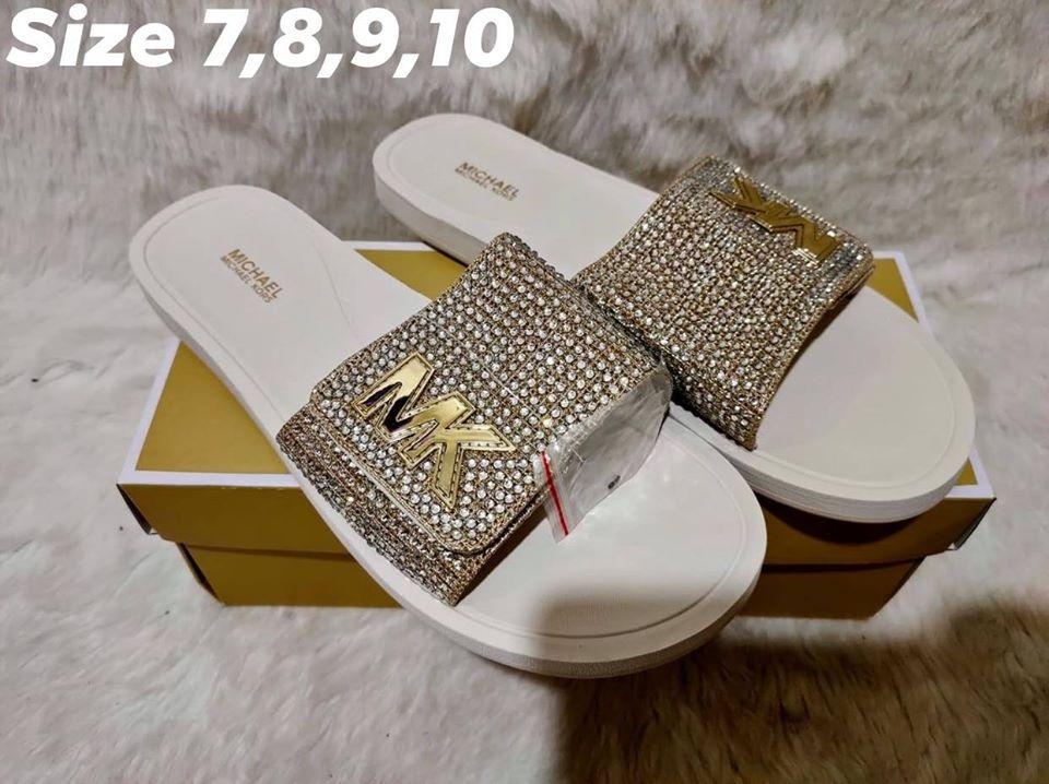 michael kors bling slides
