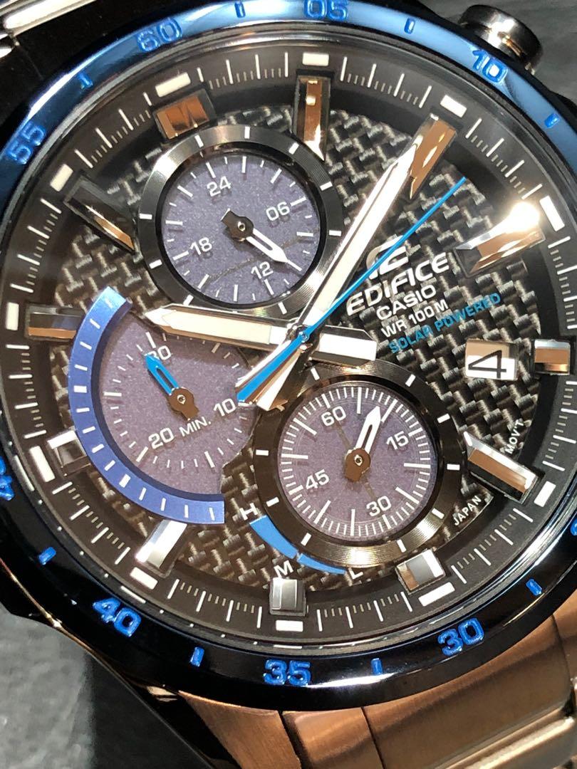 CASIO EDIFICE 太陽能手錶EQS-900DB-2A, 名牌, 手錶- Carousell