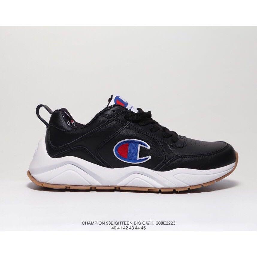 Champion 93 Eighteen Leather Shoes C Logo 36 44