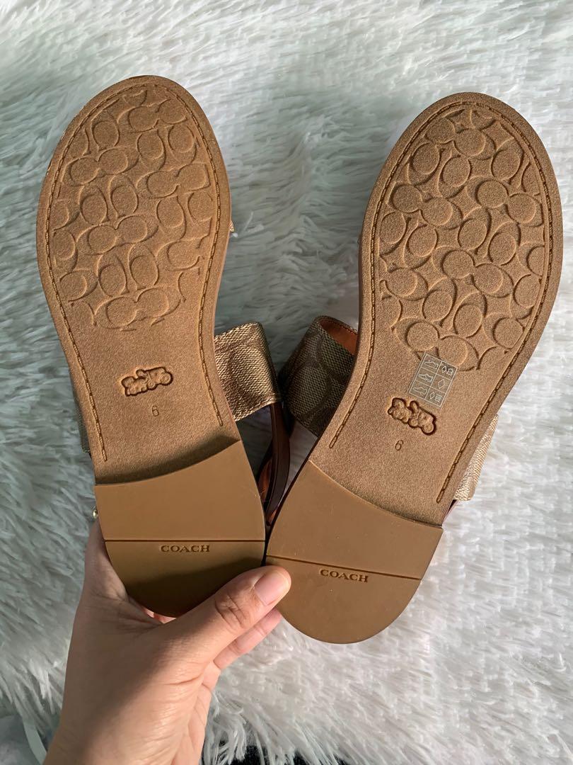 Coach Henry Sandals Women s Fashion Footwear Flats Sandals on