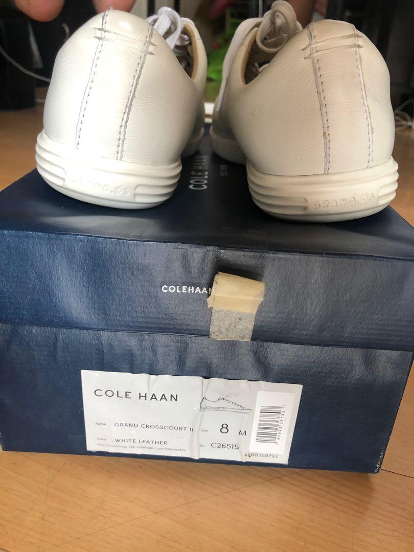 Cole Haan Grand Cross Court II (White Leather) Men s Fashion Footwear