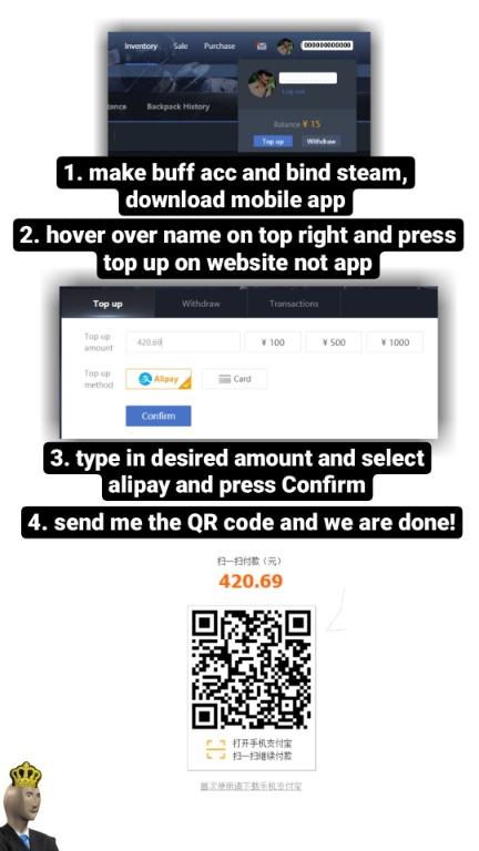 CSGO BUFF TOP UP SERVICE, Video Gaming, Gaming Accessories, Game Gift ...