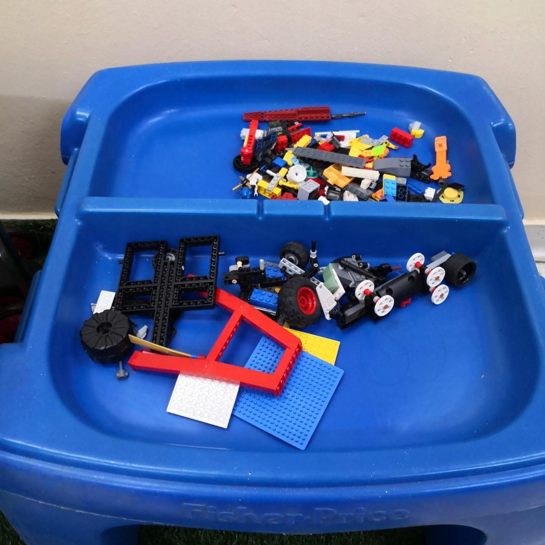 Fisher Price Water Sand Lego Study Table Playtable, Babies & Kids, Baby