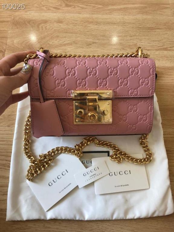 gucci padlock pink