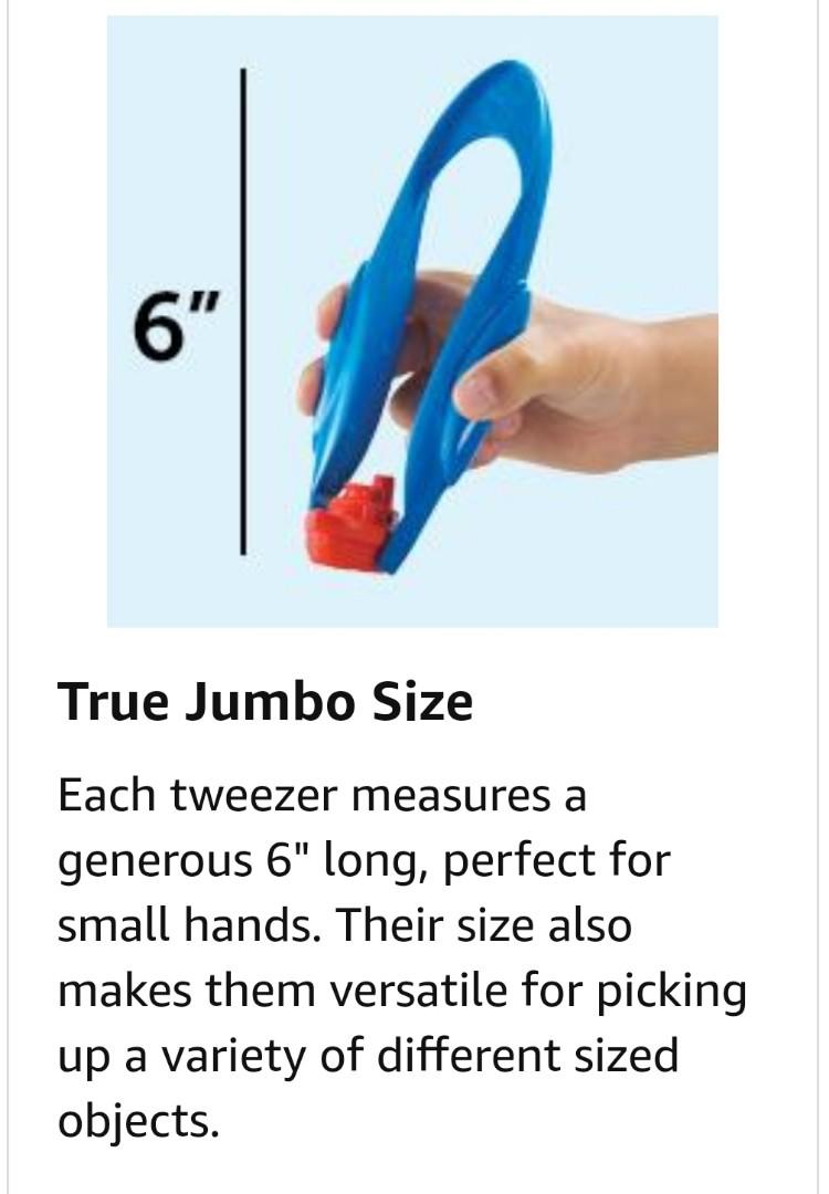Learning Resources LER1963 Jumbo Tweezers Set Of 12 2.50 per pc or